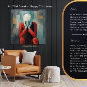 Reflective Figure Art