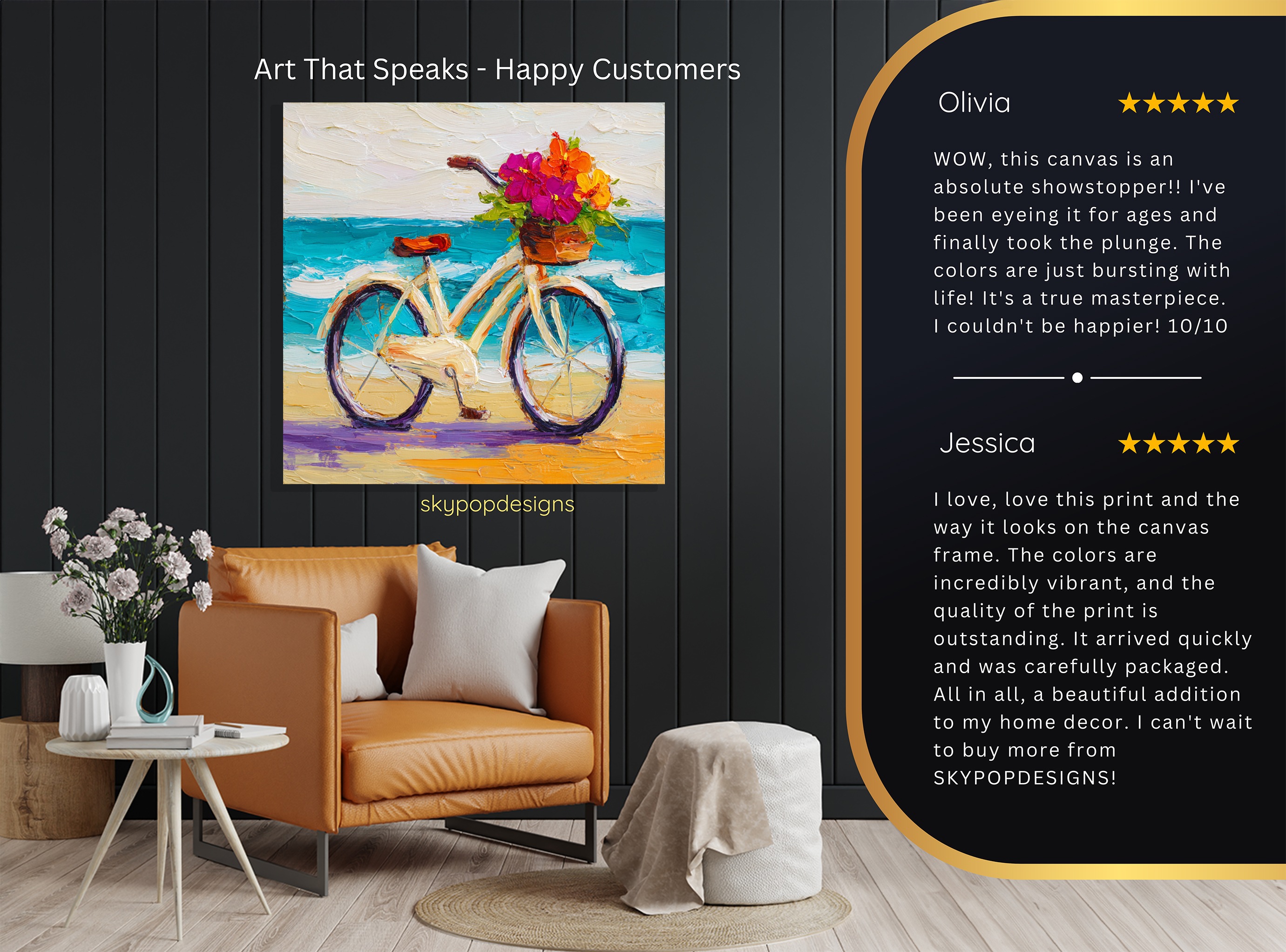 8.jpg Beach Bicycle Blooms Art