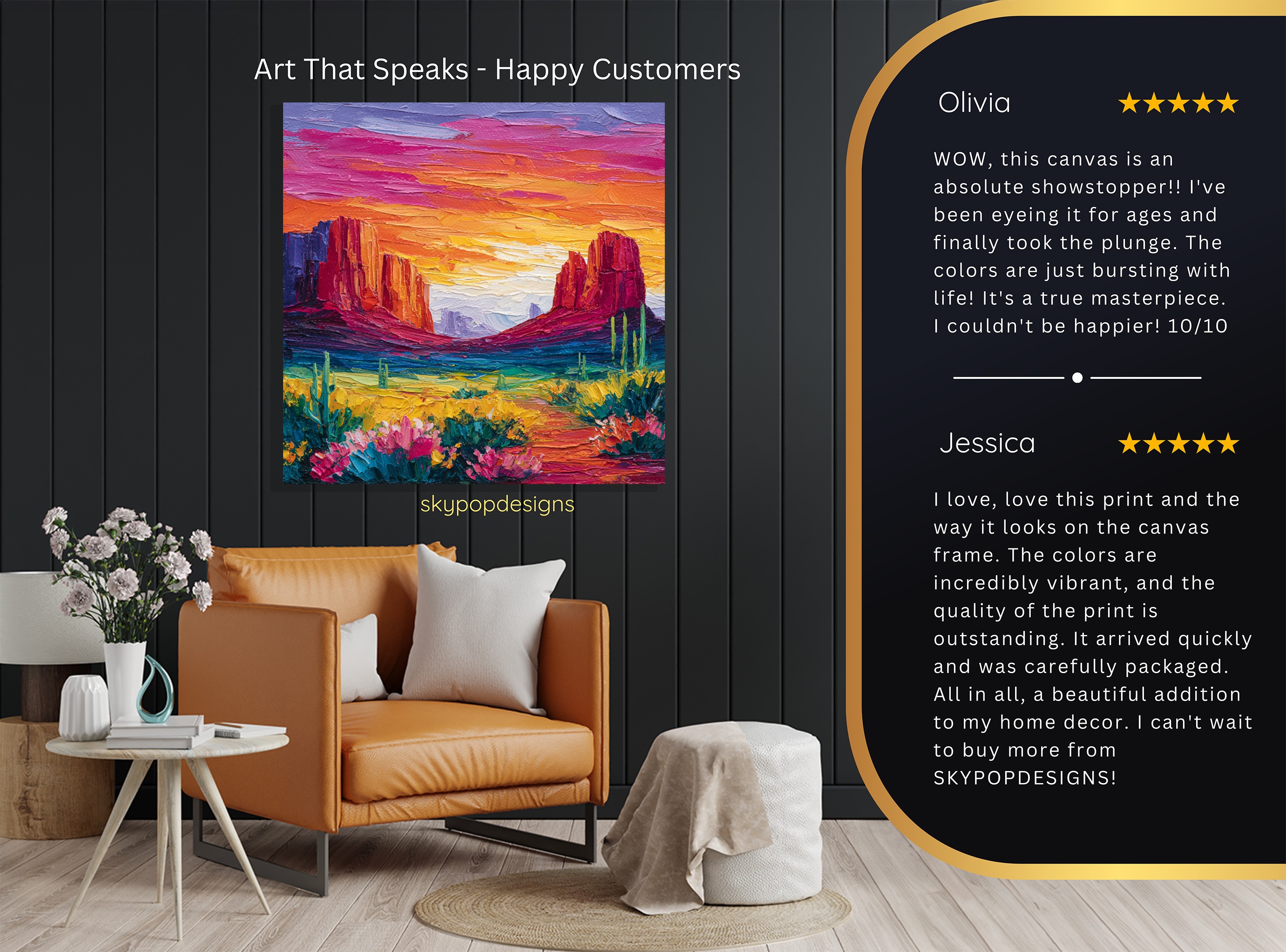 8.jpg Desert Sunset Canyon Art
