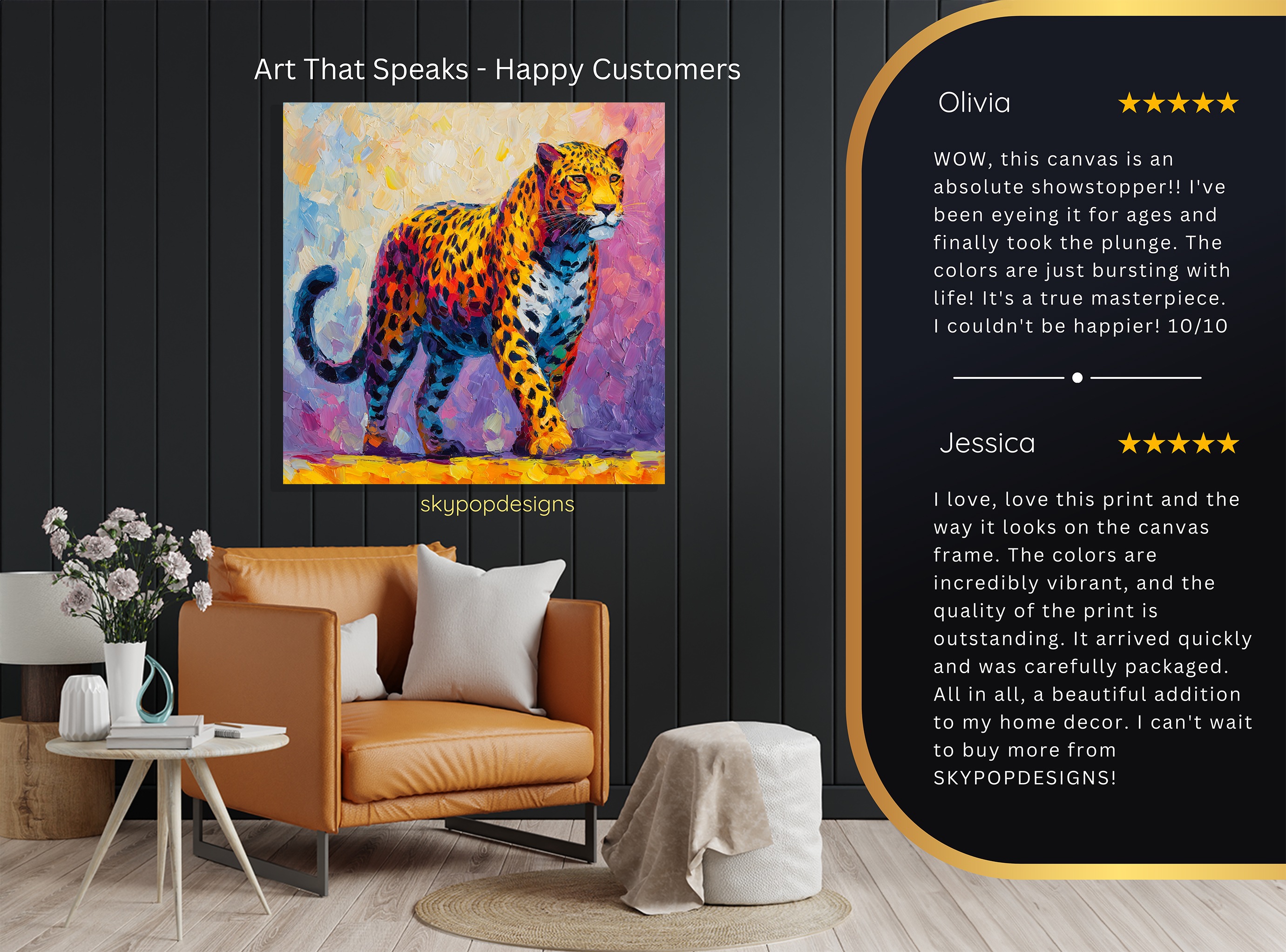 8.jpg Colorful Leopard Art