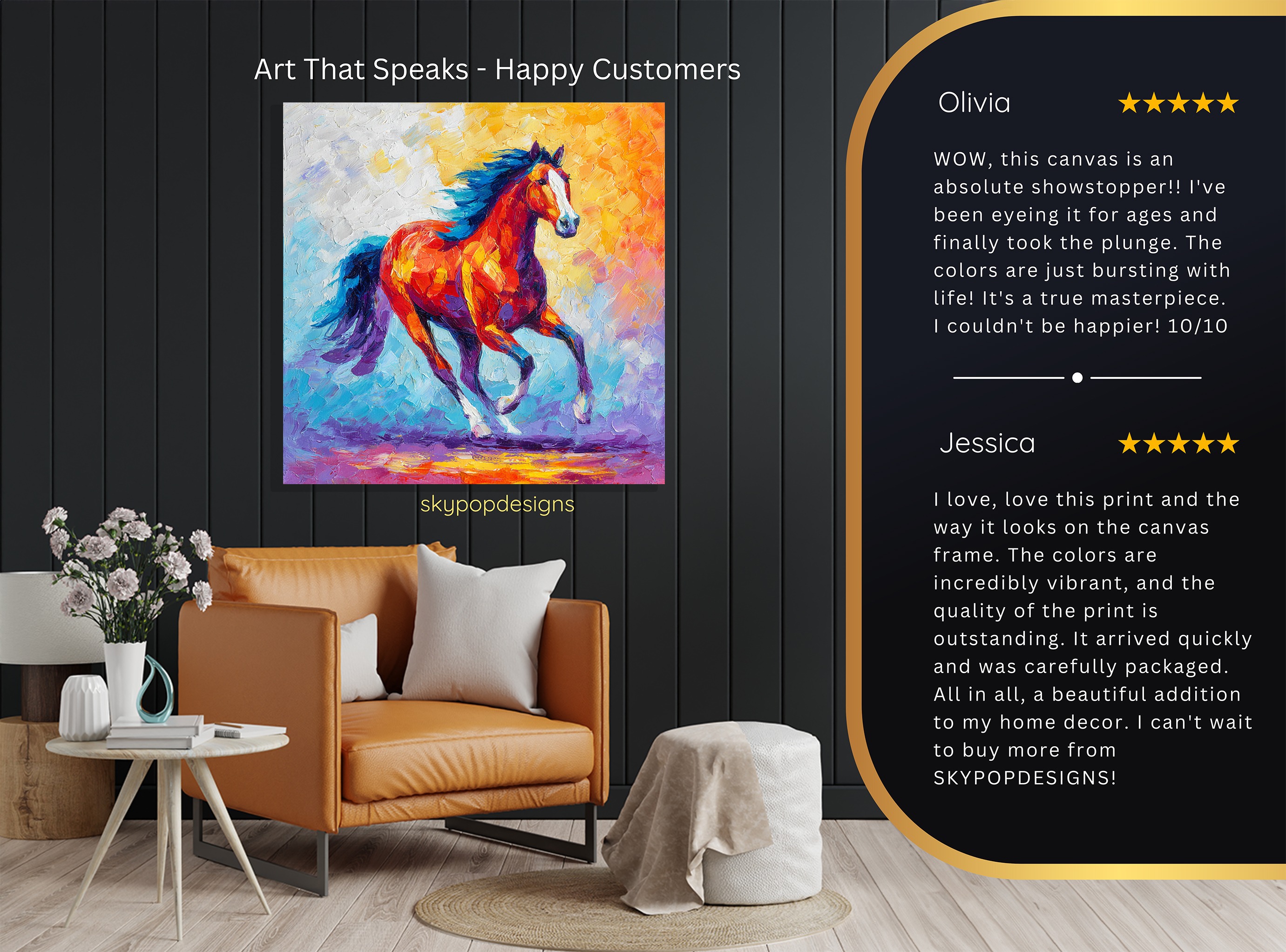 8.jpg Colorful Horse Art
