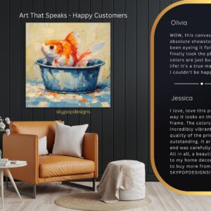 Goldfish Bowl Painting Art