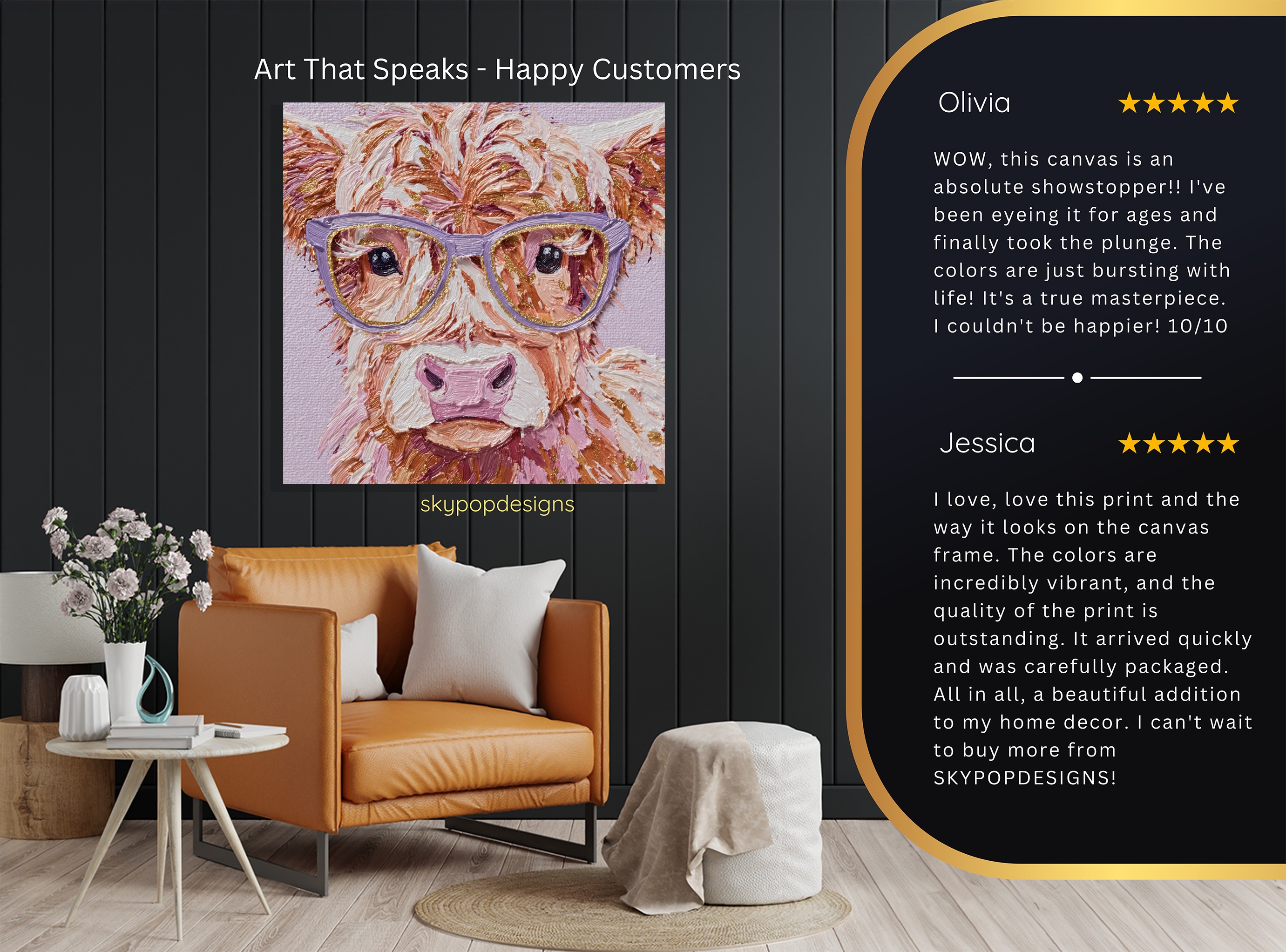 8.jpg Highland Cow Art