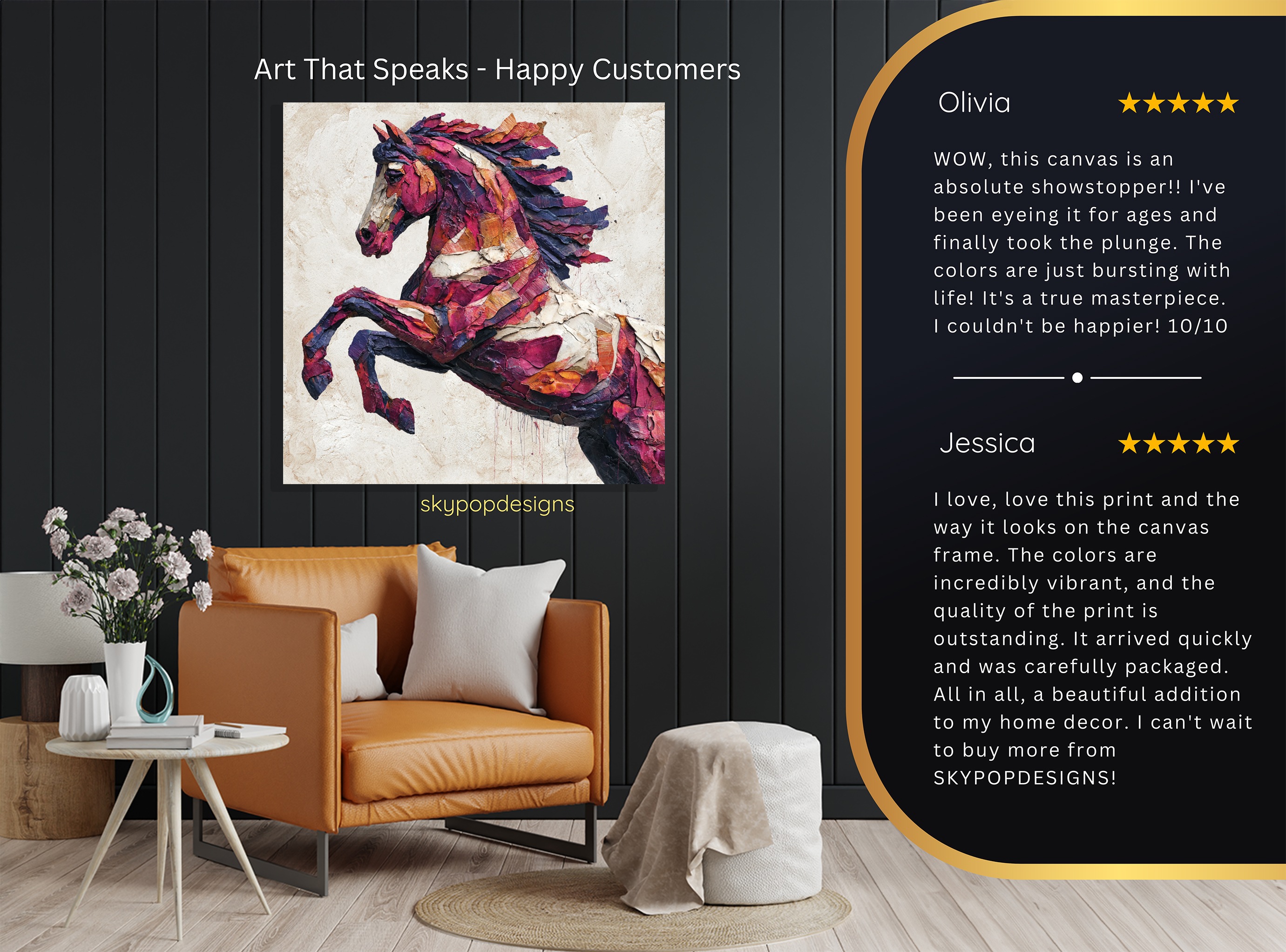 8.jpg Colorful Horse Art