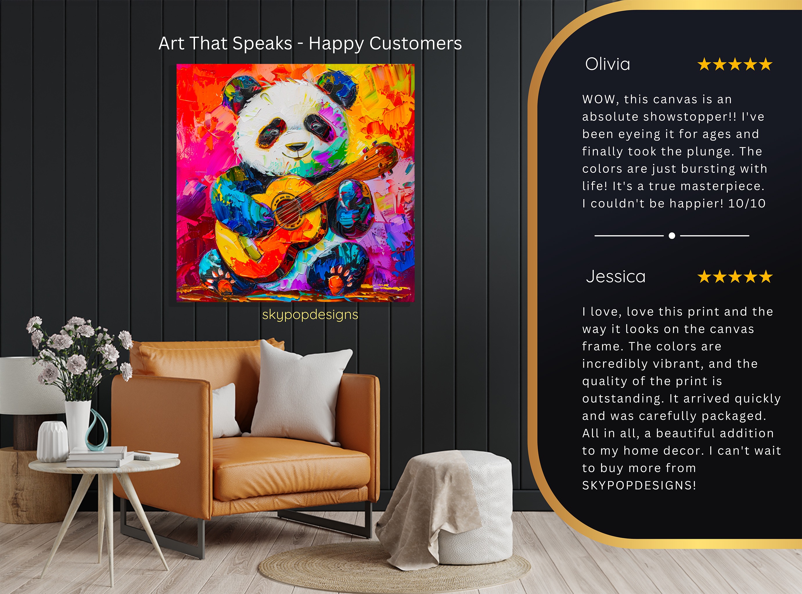 8.jpg Panda Guitar Art