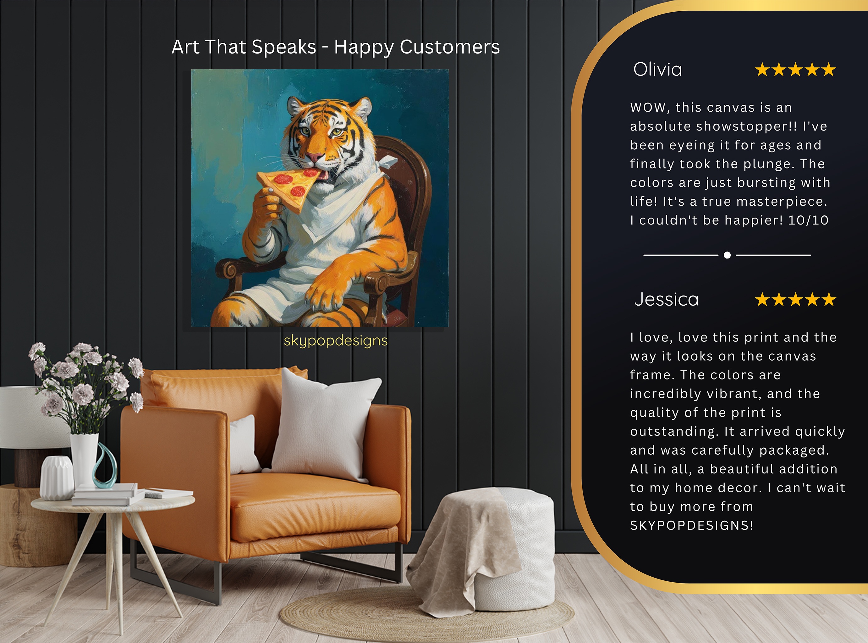 8.jpg Tiger Pizza Art