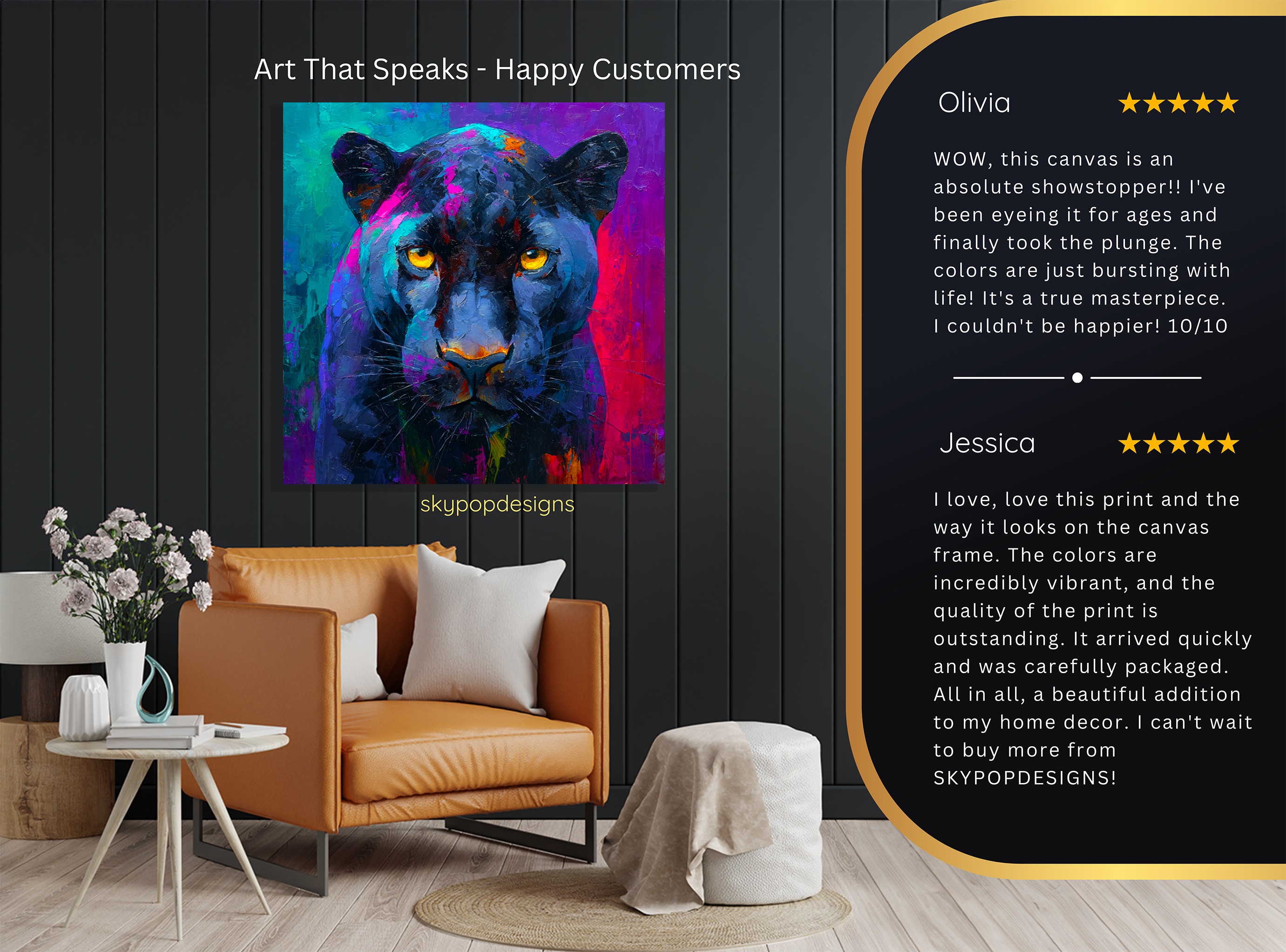 8.jpg Colorful Panther Art