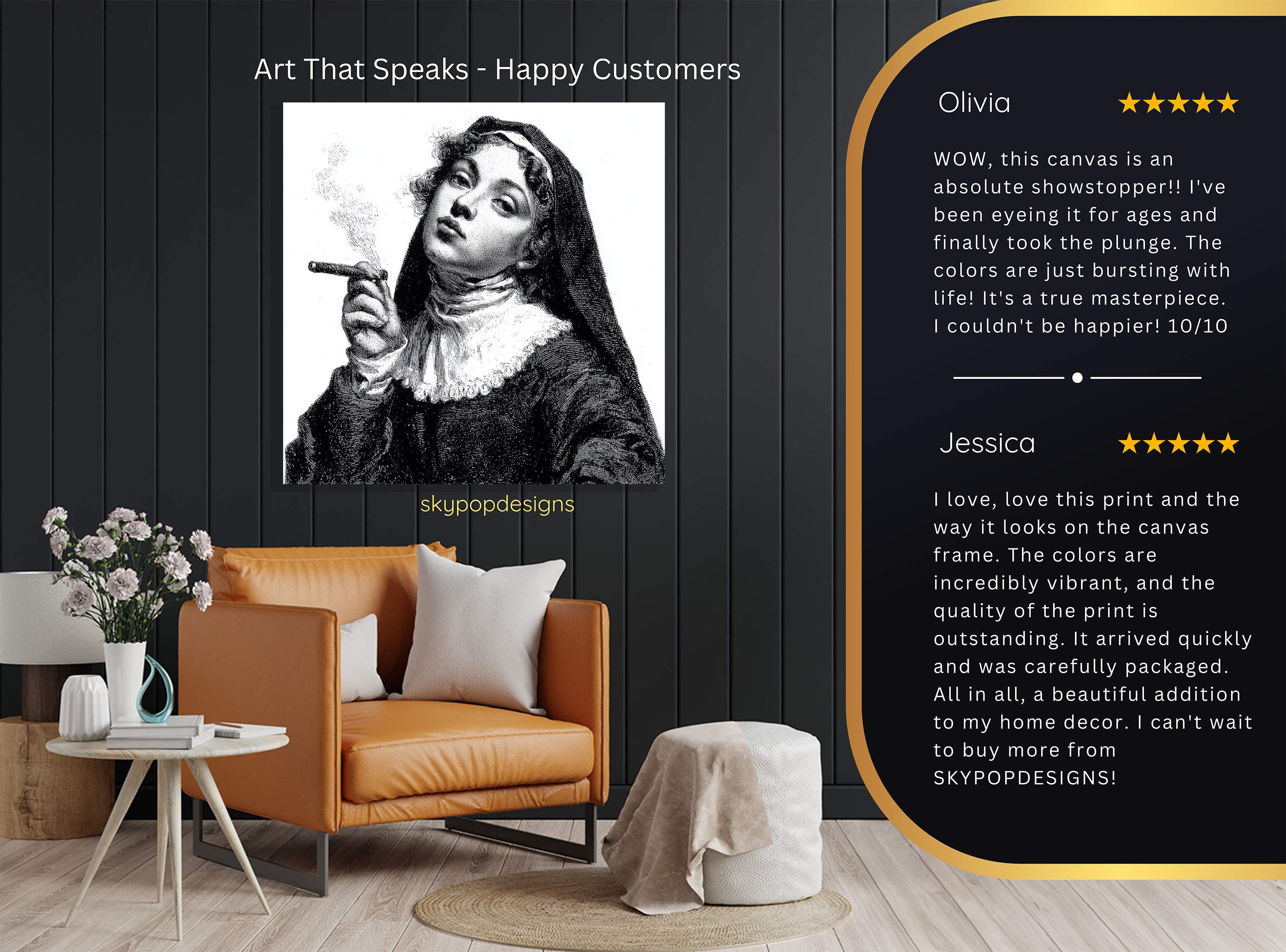 8.jpg Victorian Smoking Woman Art