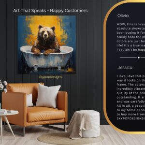 Bear Bathtub Art