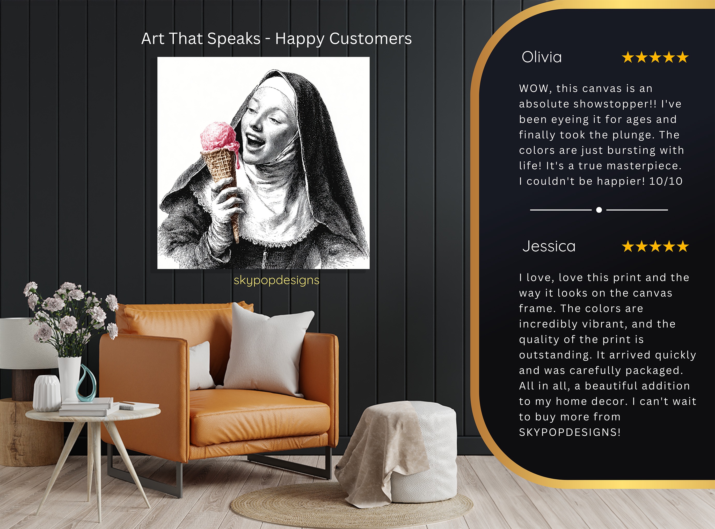 8.jpg Joyful Nun Ice Cream Art