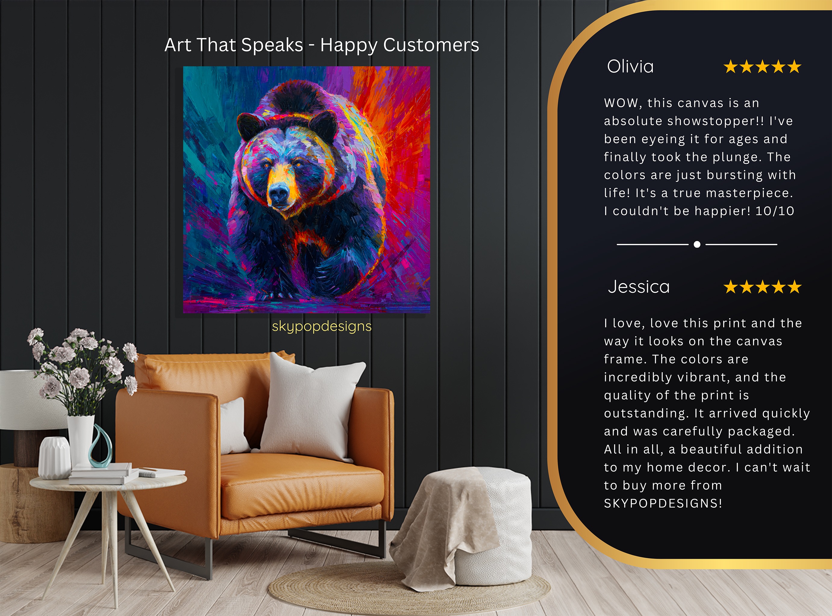 8.jpg Colorful Bear Art