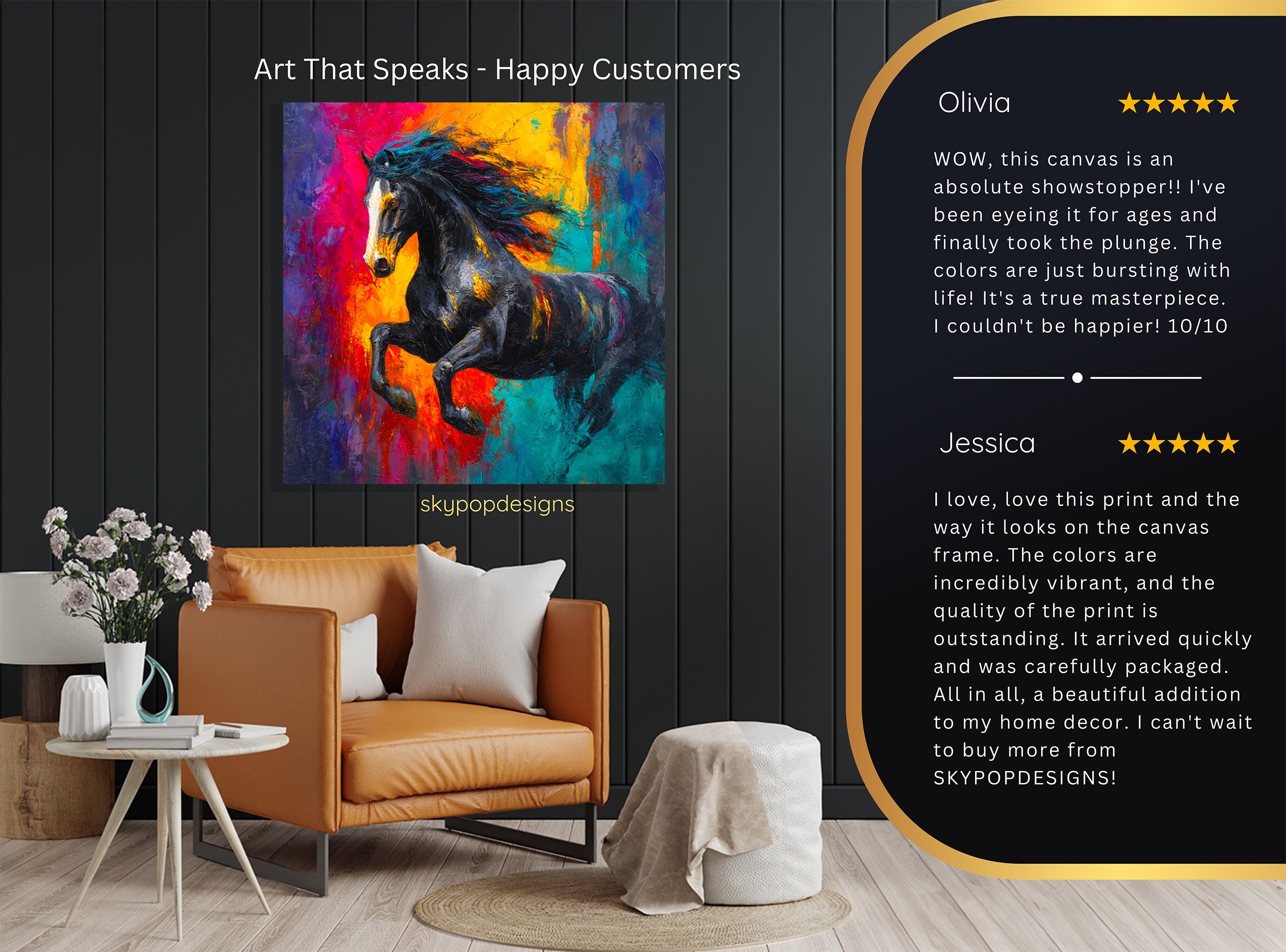 8.jpg Colorful Horse Art
