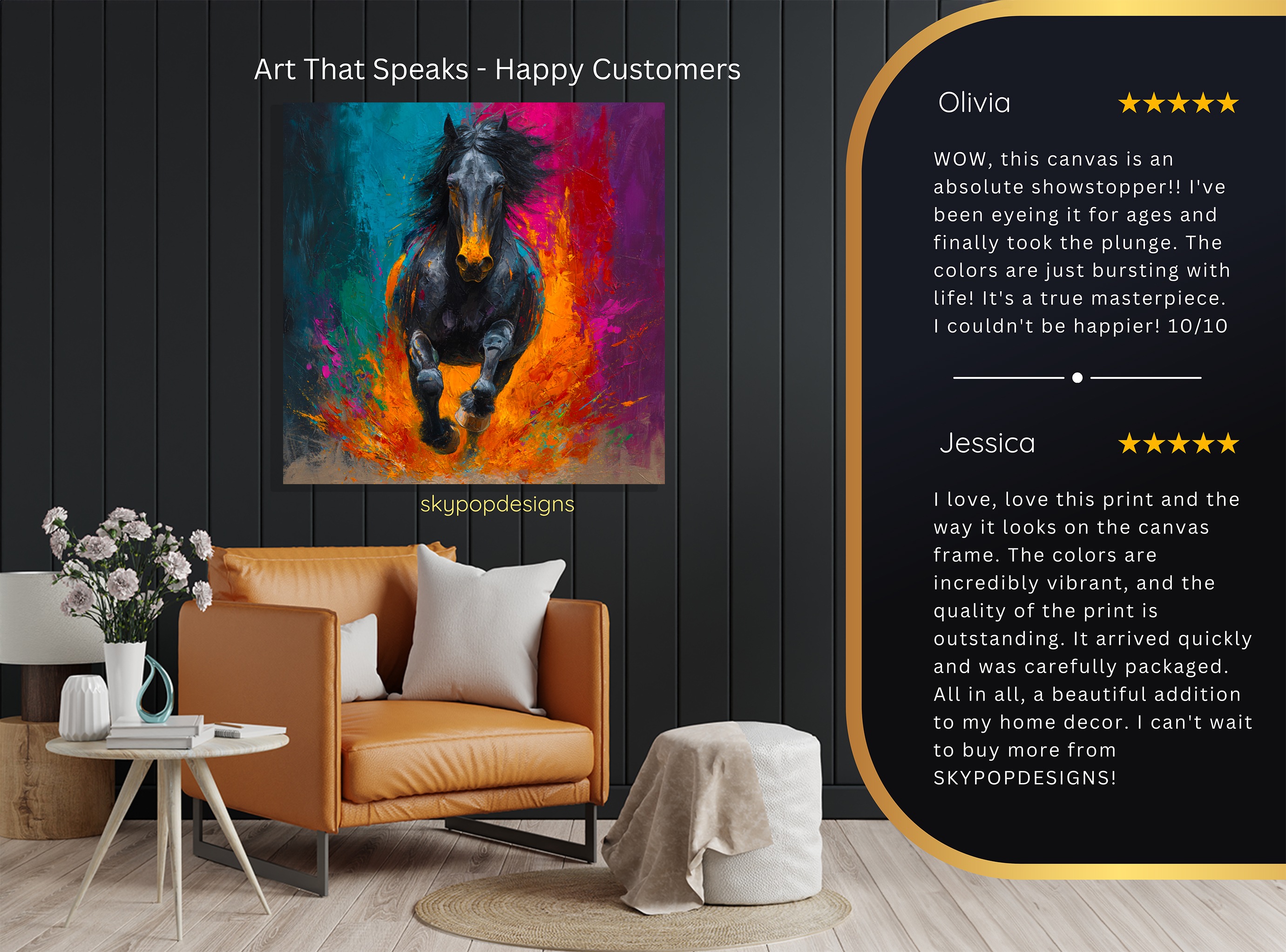 8.jpg Colorful Horse Art