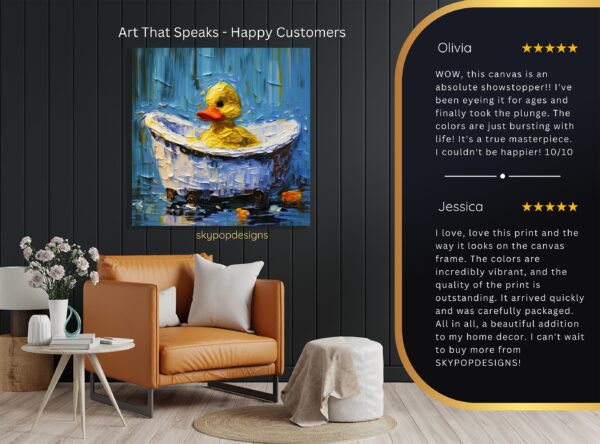Duck Bath Time Art