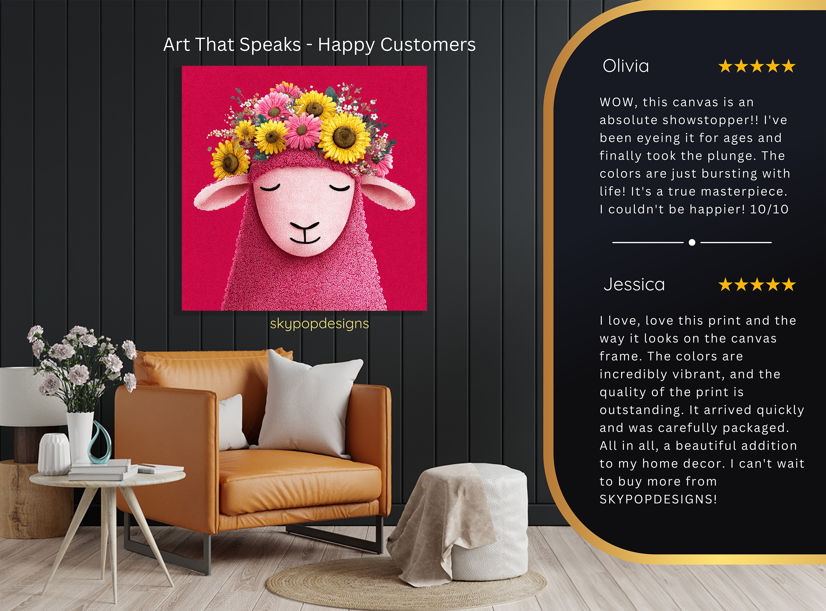 8.jpg Sheep Floral Art