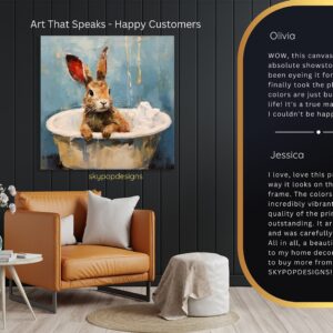 Bunny Bath Art
