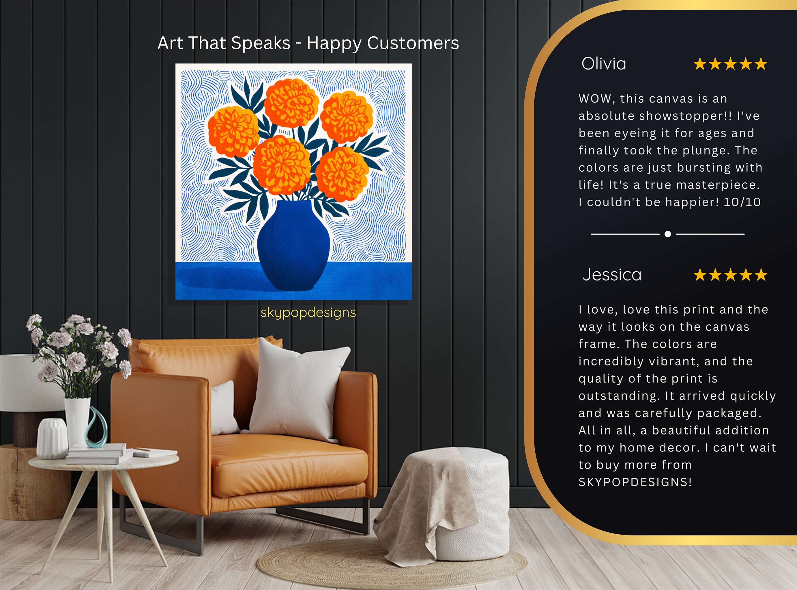 8.jpg Marigold Bouquet Art
