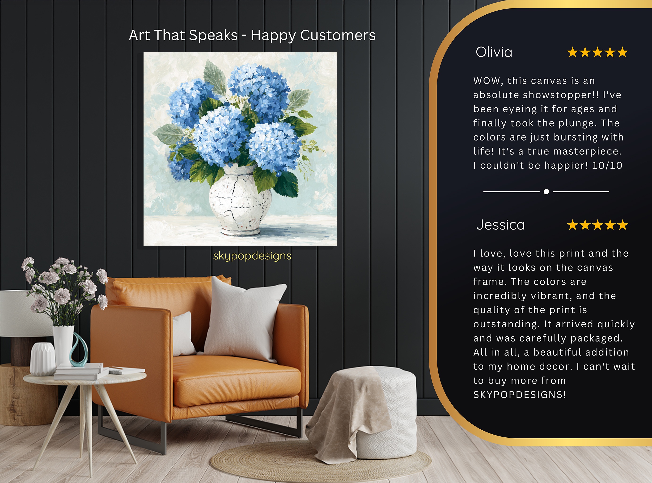 8.jpg Blue Hydrangea Art