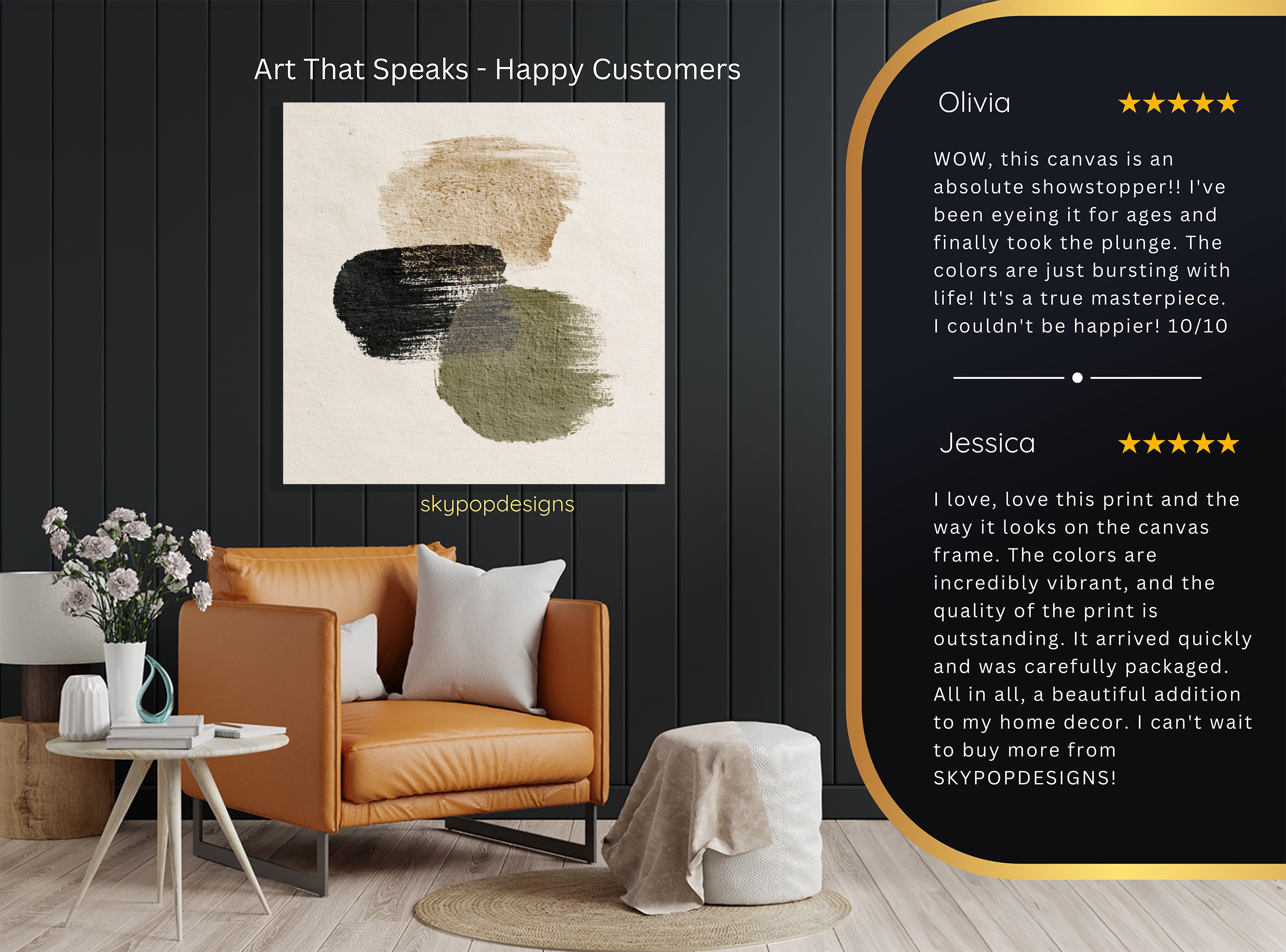 8.jpg Earthy Brushstrokes Art