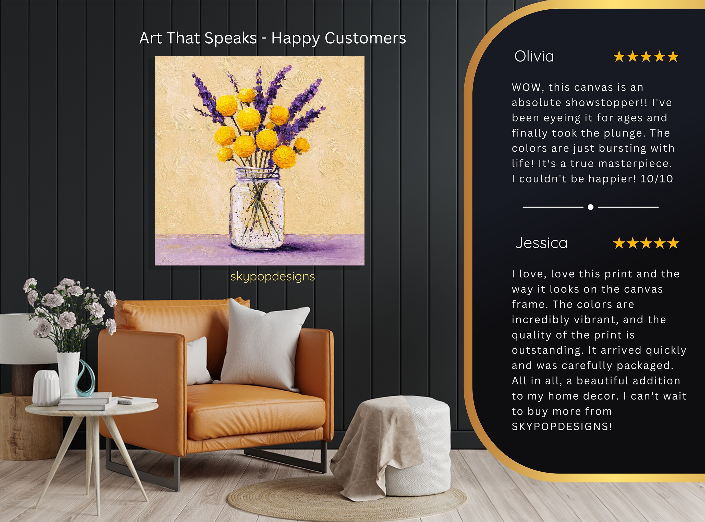 8.jpg Sunny Lavender Bouquet Art