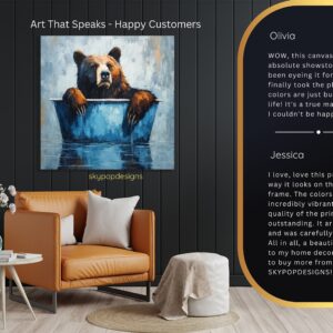 Bear Bath Time Art