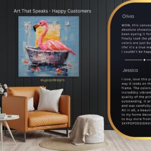 Flamingo Spa Day Art
