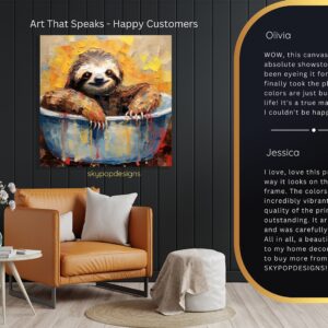 Sloth Bath Art