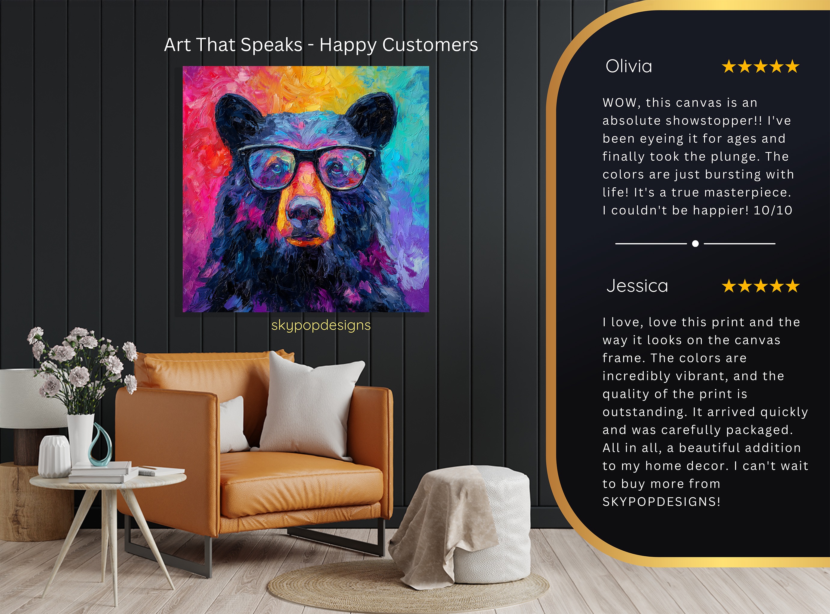 8.jpg Hipster Bear Art