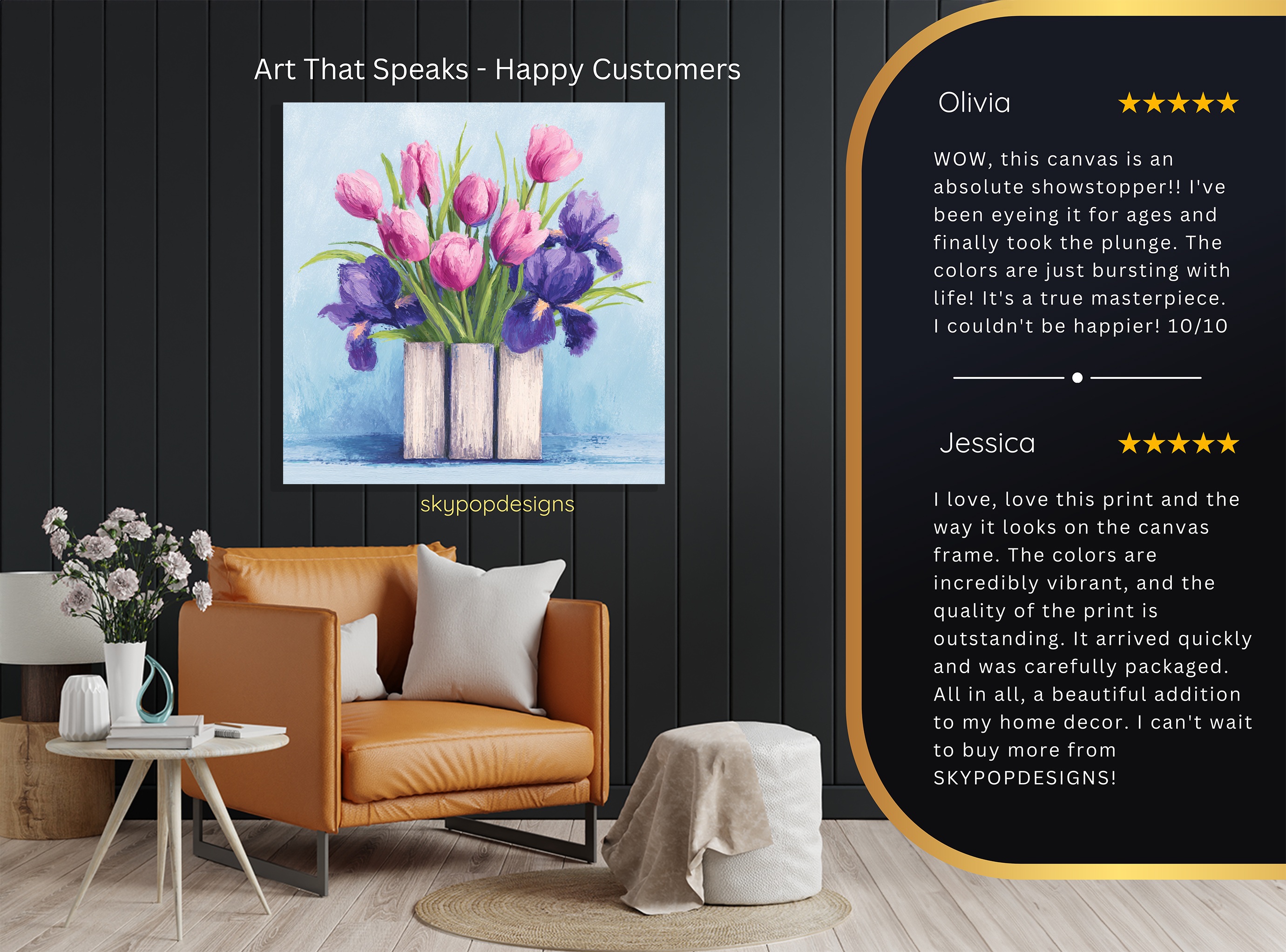 8.jpg Tulip and Iris Bouquet Art