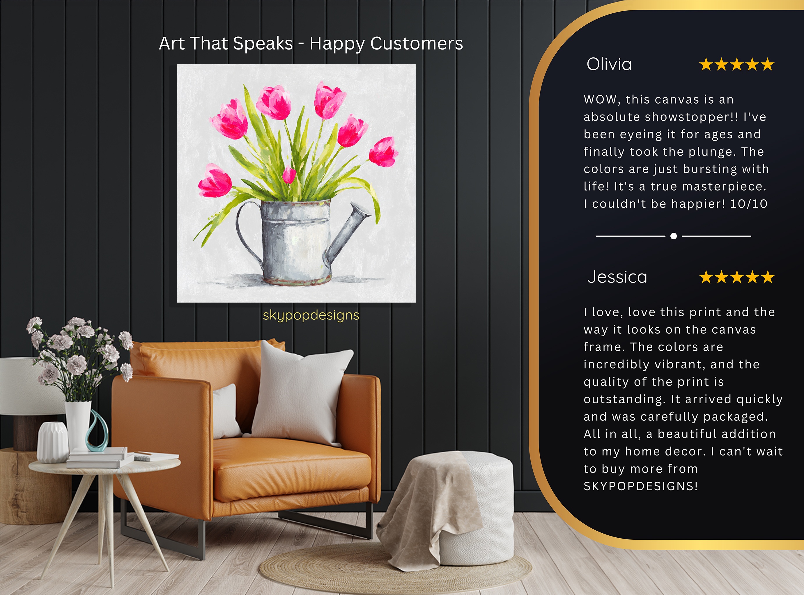 8.jpg Tulip Watering Can Art