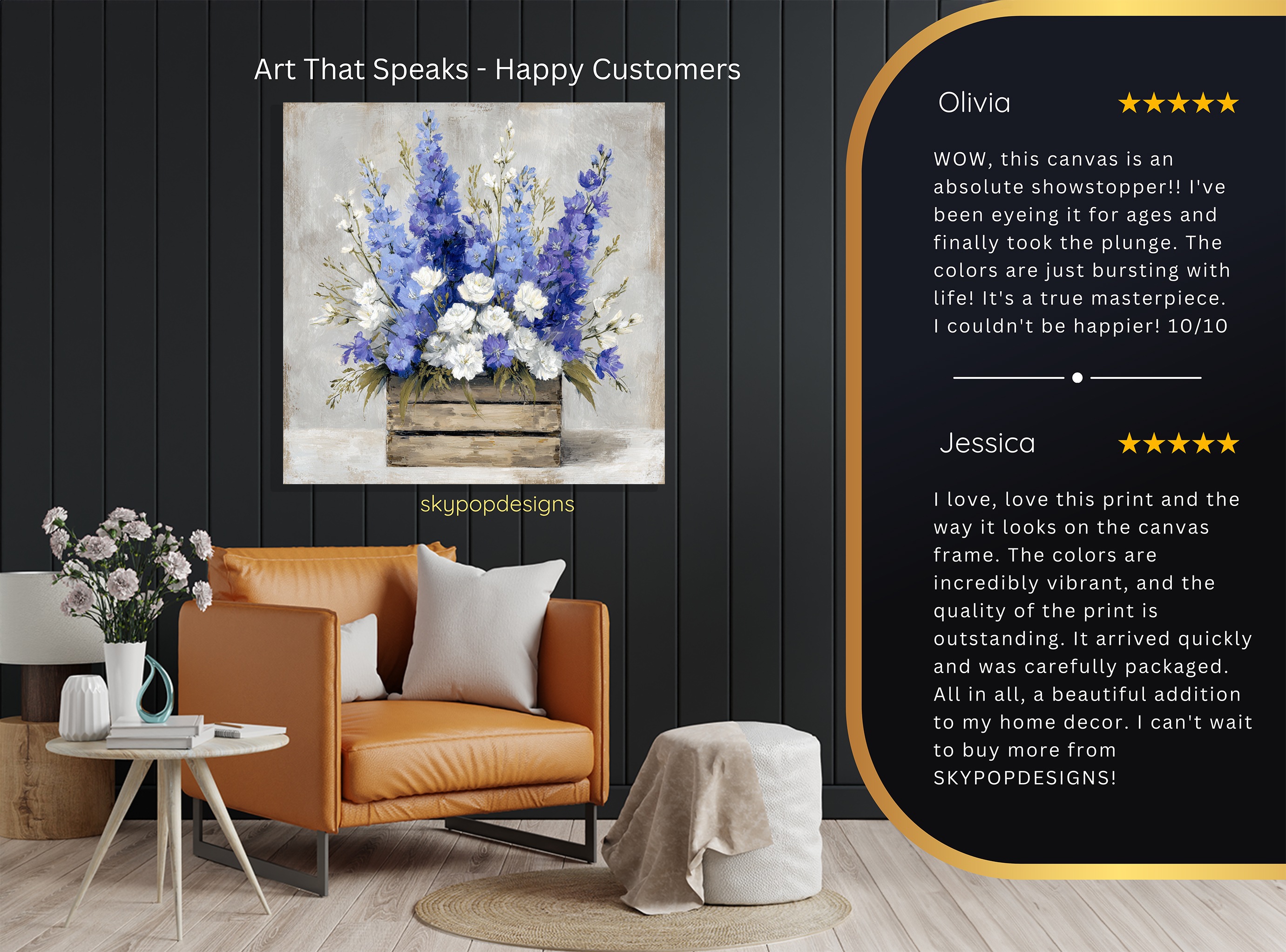8.jpg Blue Delphinium Art