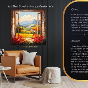 Tuscan Window View Art