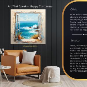 Coastal Window View Art