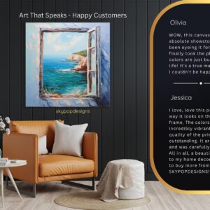 Coastal Window View Art