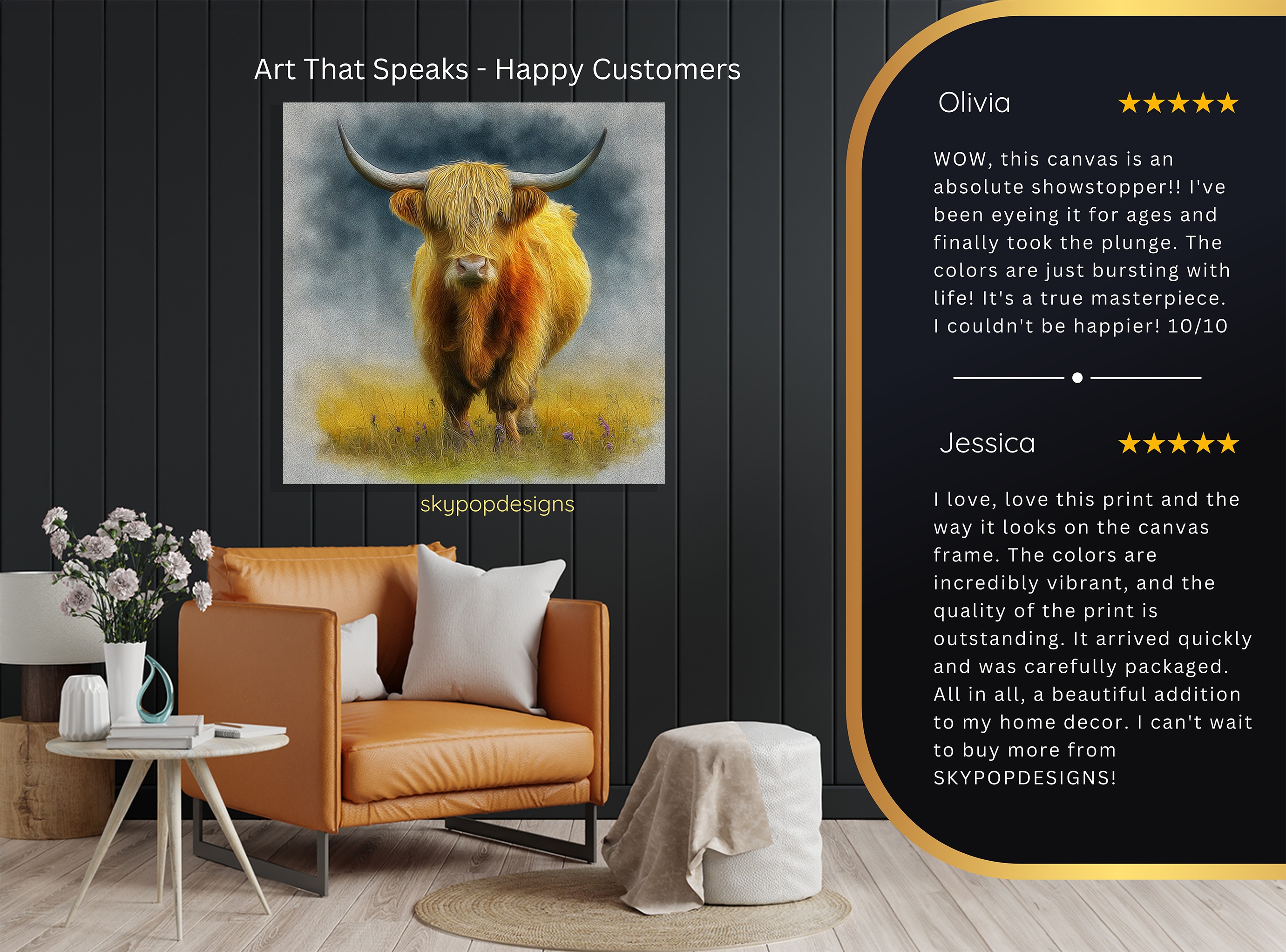 8.jpg Highland Cow Art