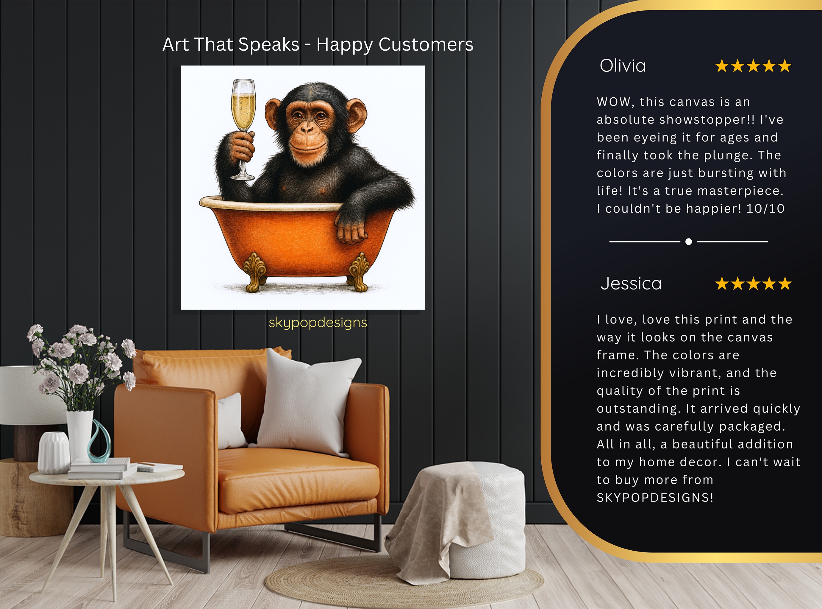 8.jpg Chimpanzee Art