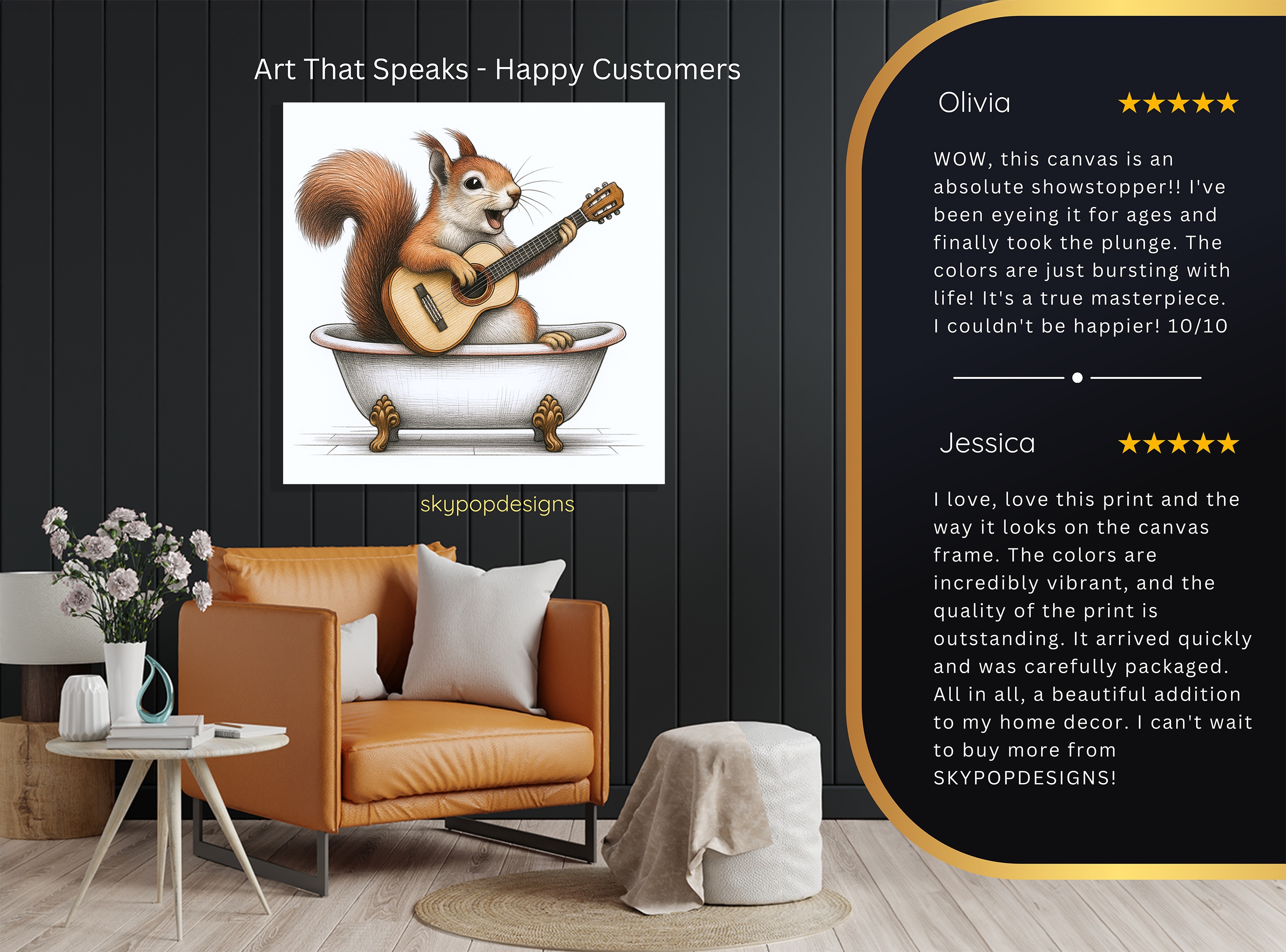 8.jpg Squirrel Guitar Art