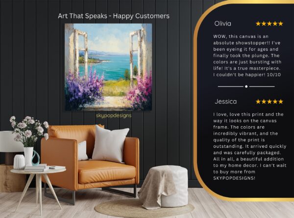 Open Window Ocean View Art
