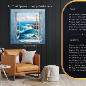 Ocean View Window Art
