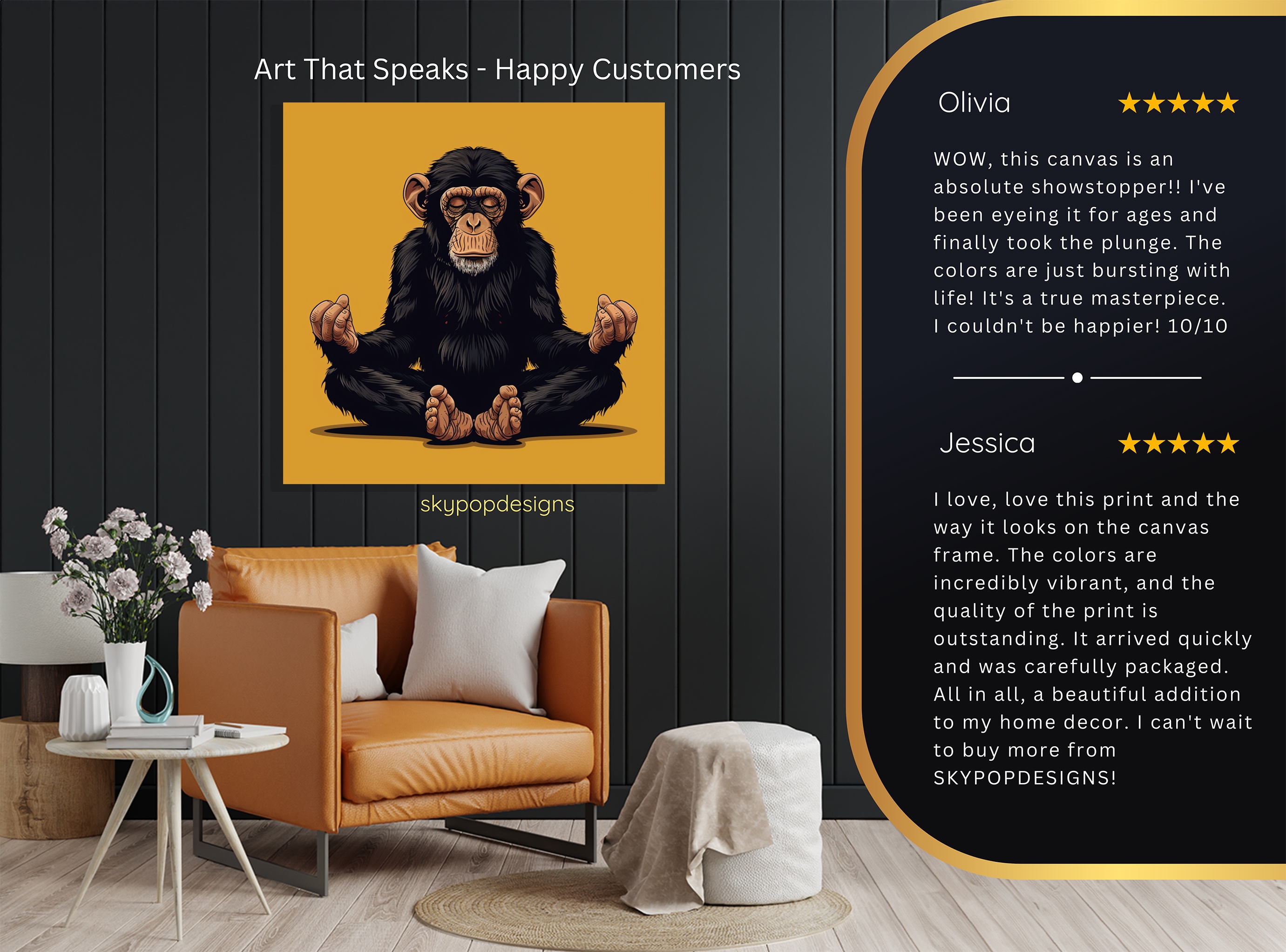 8.jpg Chimpanzee Art