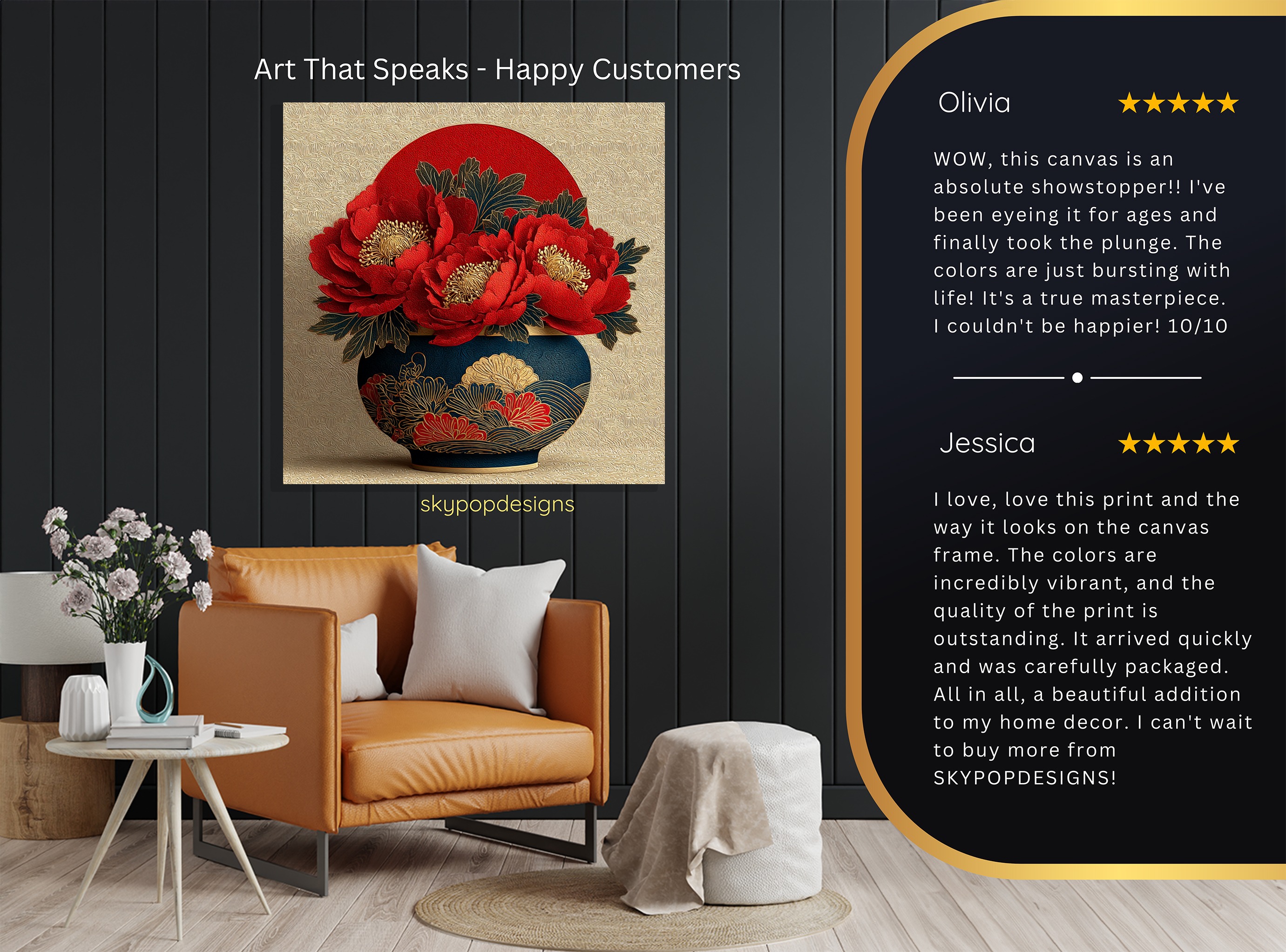 8.jpg Vibrant Peony Vase Art