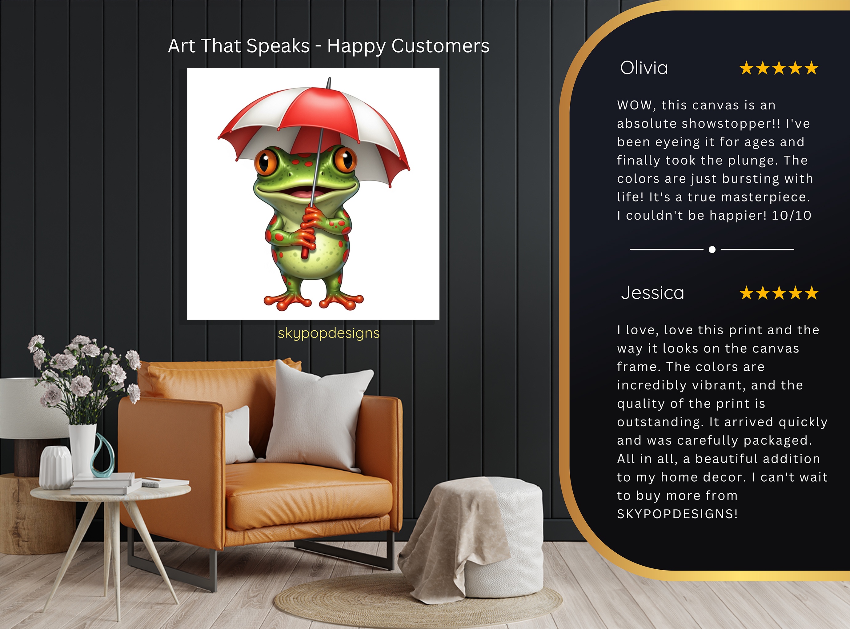 8.jpg Frog Umbrella Art
