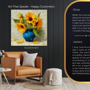 Sunflower Vase Art