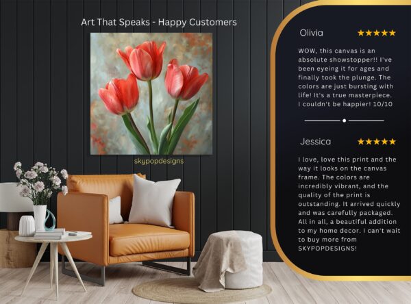 Tulip Blossoms Art