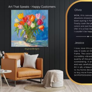 Tulip Bouquet Art