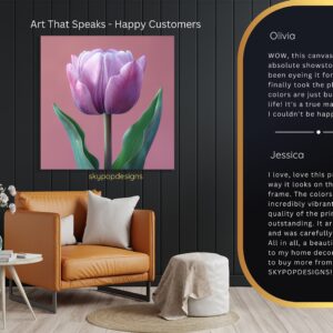 Purple Tulip Art