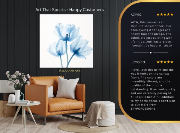 Blue Tulip Art