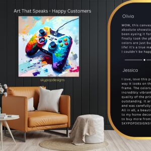 Gaming Controller Explosion Art