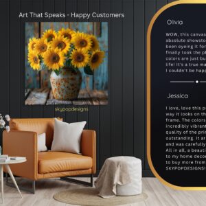 Sunflower Vase Art