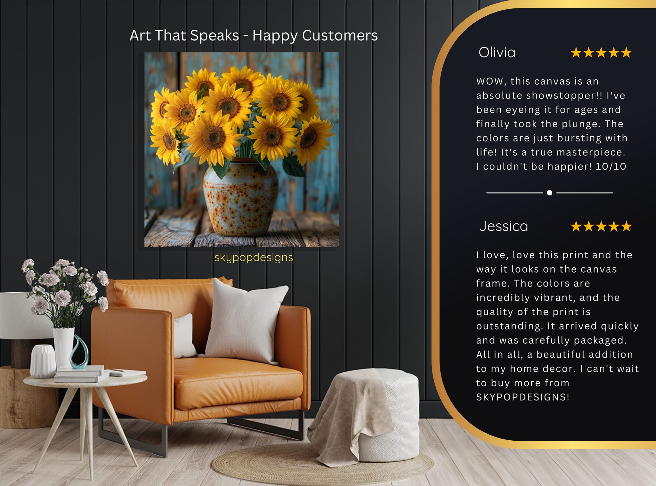 8.jpg Sunflower Vase Art